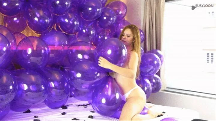 Balloon Arch 150 Crystal Purple