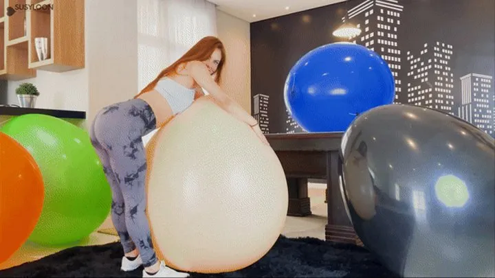 My big balloon bursting workout