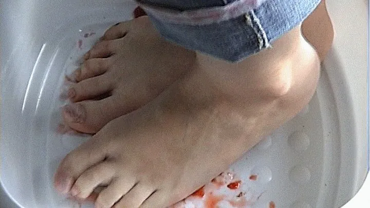 Kirsten's Bare Foot Fruit Squish