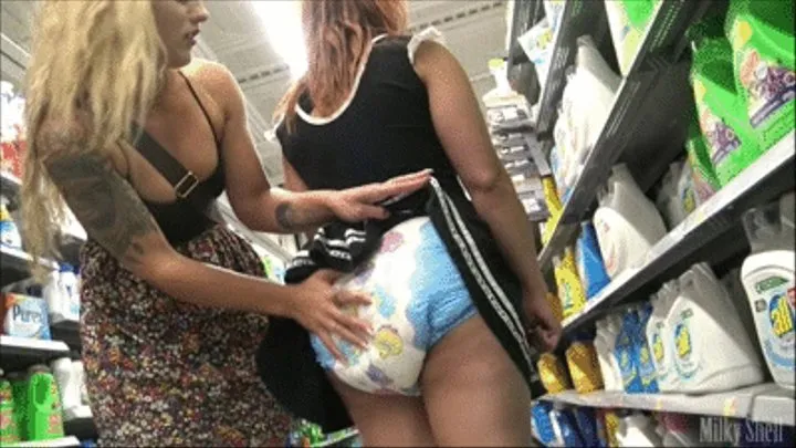 Diapered Trip To Wally-World