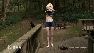 Kittee 16 Minute Strips Nude Outdoors Video 1