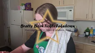 Bratty Bitch vs Barista Tickle Takedown