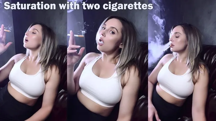 Saturation with two cigarettes