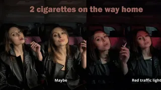 2 cigarettes on the way home in the car (subtitles)