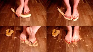 Banana Crush With Pedicured Feet