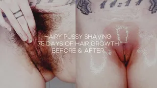 POV Hairy Bush Shaving In The Shower