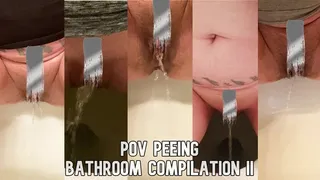 POV Peeing Bathroom Compilation II