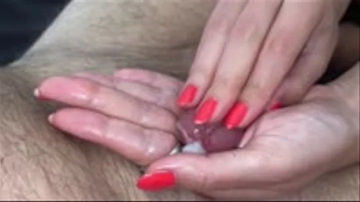 2hotfeet4you - Worn nailpolish cock head fingering