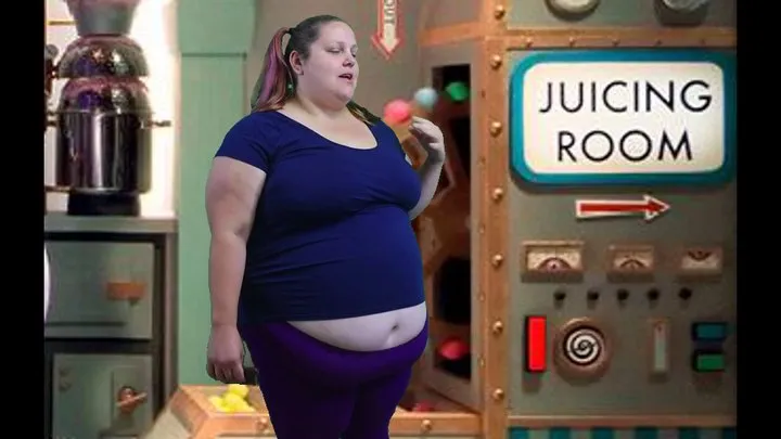 Augustina and the Juicing room - FAT Belly Tickling