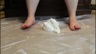 Feet with Whipped Topping and Sprinkles