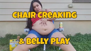 Devi Thikk - Chair Creaking While I Drink, Burp and Play with My Fat Belly