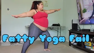 Fatty Fails at Beginner Yoga Lesson - Devi Thikk