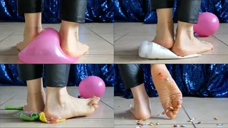 Kneading objects in barefeet