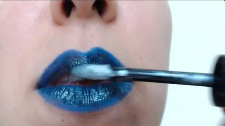 Blue lipstick