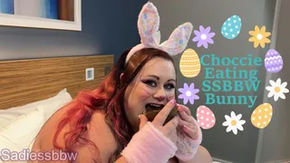 Chocolate Eating Topless Ssbbw Bunny Sadie Martins: Easter Part 1