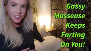 POV Blonde Masseuse Farts On You Throughout Your Massage Session