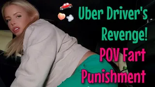 Uber Driver's Revenge - Locked in a Car with Farting Blonde Driver