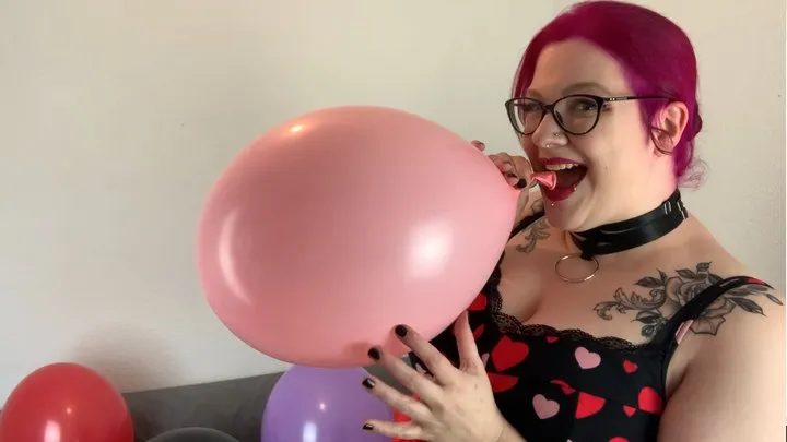 Blowing up balloons non pop