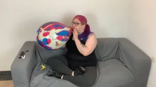 Blow to Pop with marble balloons