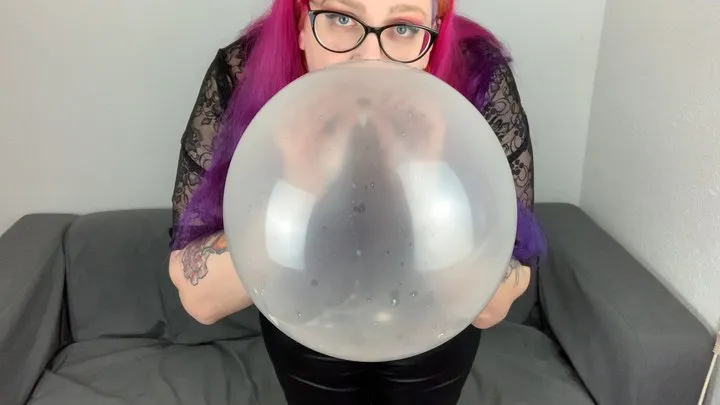 Lots of spit in a balloon