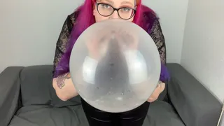 Lots of spit in a balloon