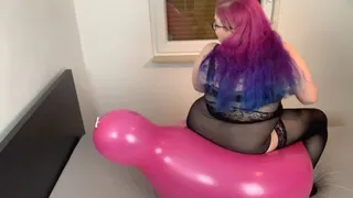 Custom: Riding 36'' balloon Non Pop - pink