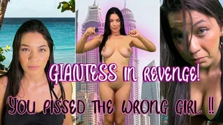 GIANTESS IN REVENGE: you pissed the wrong girl