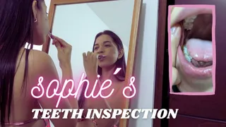Sophie teeth inspection!