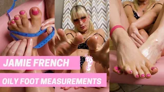 Jamie French- Oily Foot Measurements