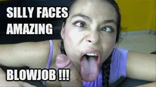 SILLY FACES BLOWJOB 231022B4 SARAI MAKING SILLY FACES WHILE SUCKING COCK + FREE LICKING SHOW