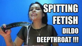 DEEP THROAT SPIT FETISH (LOW DEF VERSION) 240119SJUD5 VIOLET FUCKING HER OWN THROAT WITH DILDO AND PLAYING WITH SOOO MUCH SALIVA + FREE SHOW