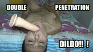 DILDO SUCKING AND FUCKING AT SAME TIME SPIT ROASTING WITH TWO DILDOS SARAI KSA1K