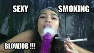 SMOKING BLOWJOB ON DILDO KSA15K SARAI