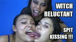 3 MODELS LESBIAN KISSING FETISH 231112KISA VIOLET + SARAI + JUDY SPIT RELUCTANT KISSING