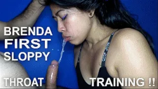 DEEP THROAT SPIT FETISH 221219H BRENDA NEW MILF GETTING HER THROAT TRAINED FOR SPIT