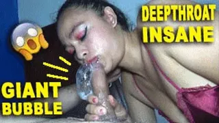 DEEP THROAT SPIT FETISH 221020H SARAI INSANE DEEPTHROAT UNBELIEVABLE GIANT BUBBLES PRACTICE