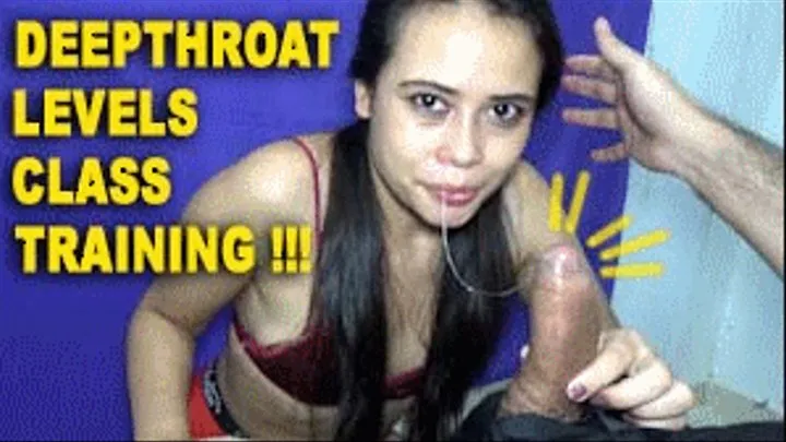 DEEP THROAT SUBMISSIVE SLAVE TRAINING 221009H VIOLET 5 LEVELS OF DEEPTHROAT PRACTICE