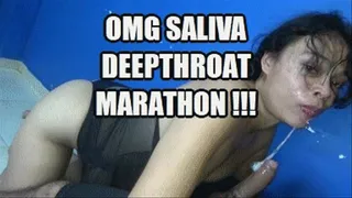 DEEP THROAT SPIT FETISH (LOW DEF VERSION) 240204H4 SARAI THROAT FUCKING 30 MINUTES REAL TRAINING MARATHON SLOPPY DEEPTHROAT + FREE SHOW