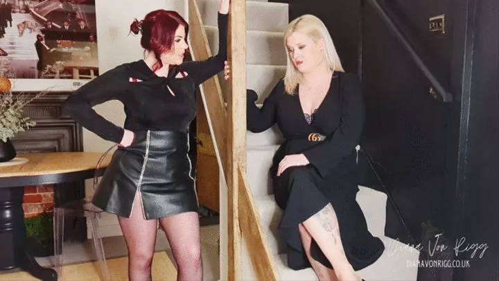 Hardcore Ballbusting at Femdom Cottage UK (Diana Von Rigg & Miss Lady Louisa)