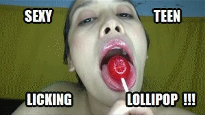 LOLLIPOP LICKER TONGUE FETISH LICKING LOLLIPOP PUCCA KIP8K