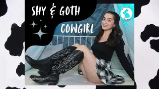 Shy & Goth Cowgirl Discovers a Vibrator