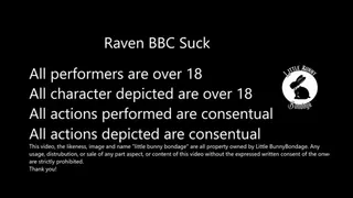 Raven BBC Dildo Suck
