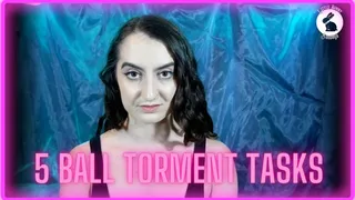 5 Ball and Cock Torment Tasks