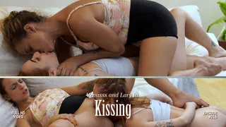 A submissive little bitch for lewd lesbian kisses!