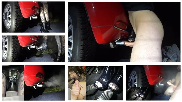 Mr Exhaust Pipe gets a handjob and fucks the tailpipe of the Fiat 500