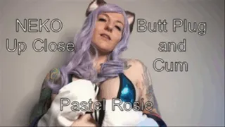 Neko Close Up Butt Plug and Cum