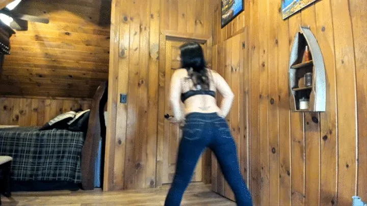 gfe belly fun in jeans joi