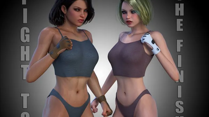 Fight to the Finish - MMA Female Wrestling [3D Comic]