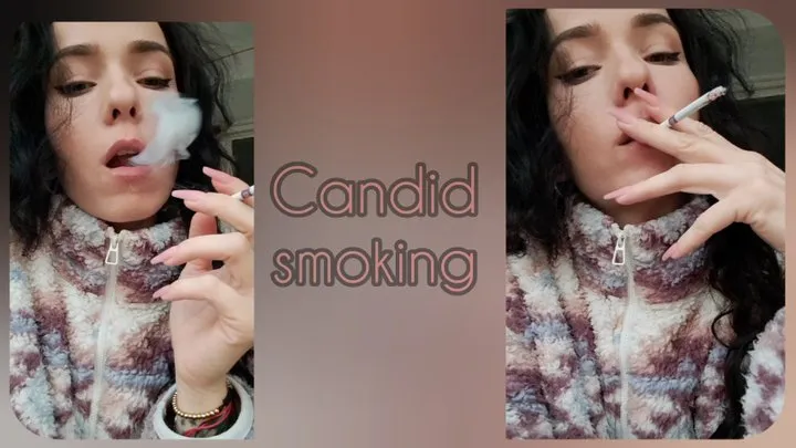 Candid smoking