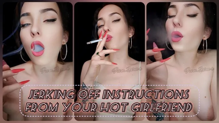 Jerking off instructions from your hot girlfriend